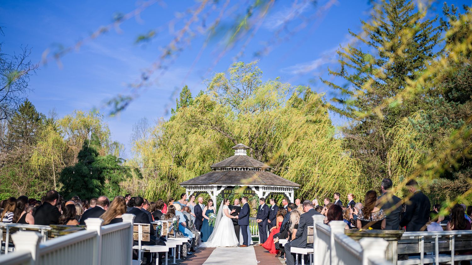Outdoor Ceremony At Flowerfield Celebrations by Imagine Studios