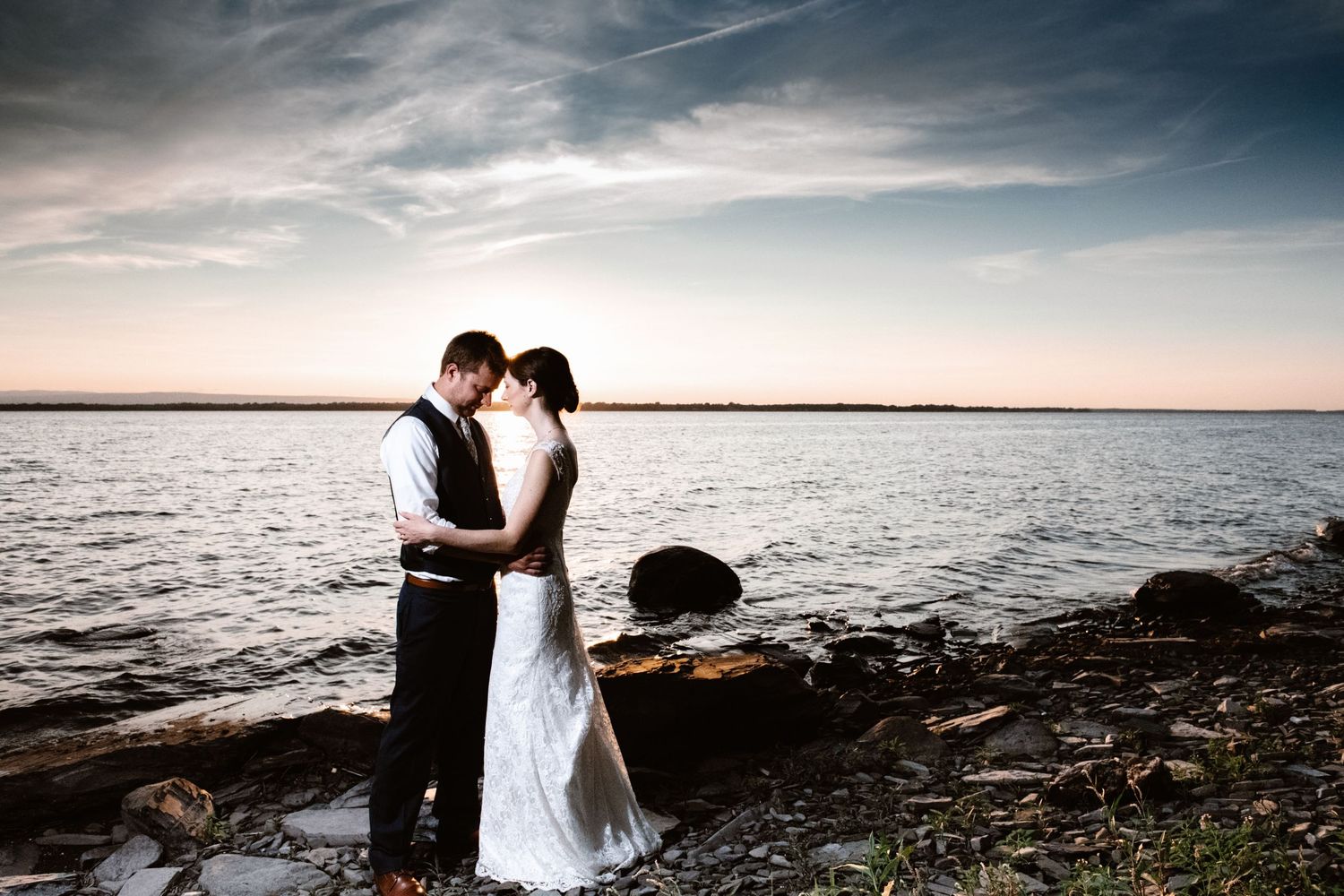 AHJphotoVT wedding photographer Vermont Lake Champlain marriage bride