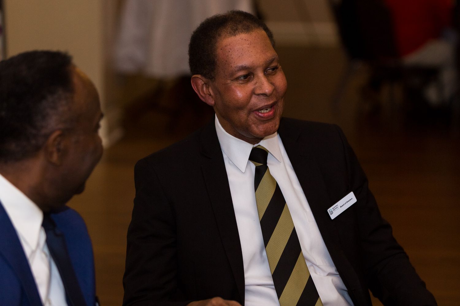 Portrait of man speaking at event by best photographer in huntsville