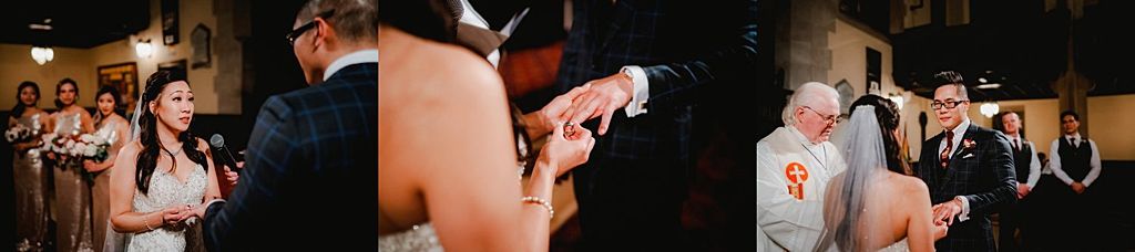 Series of intimate wedding moments captured during the ceremony and reception.