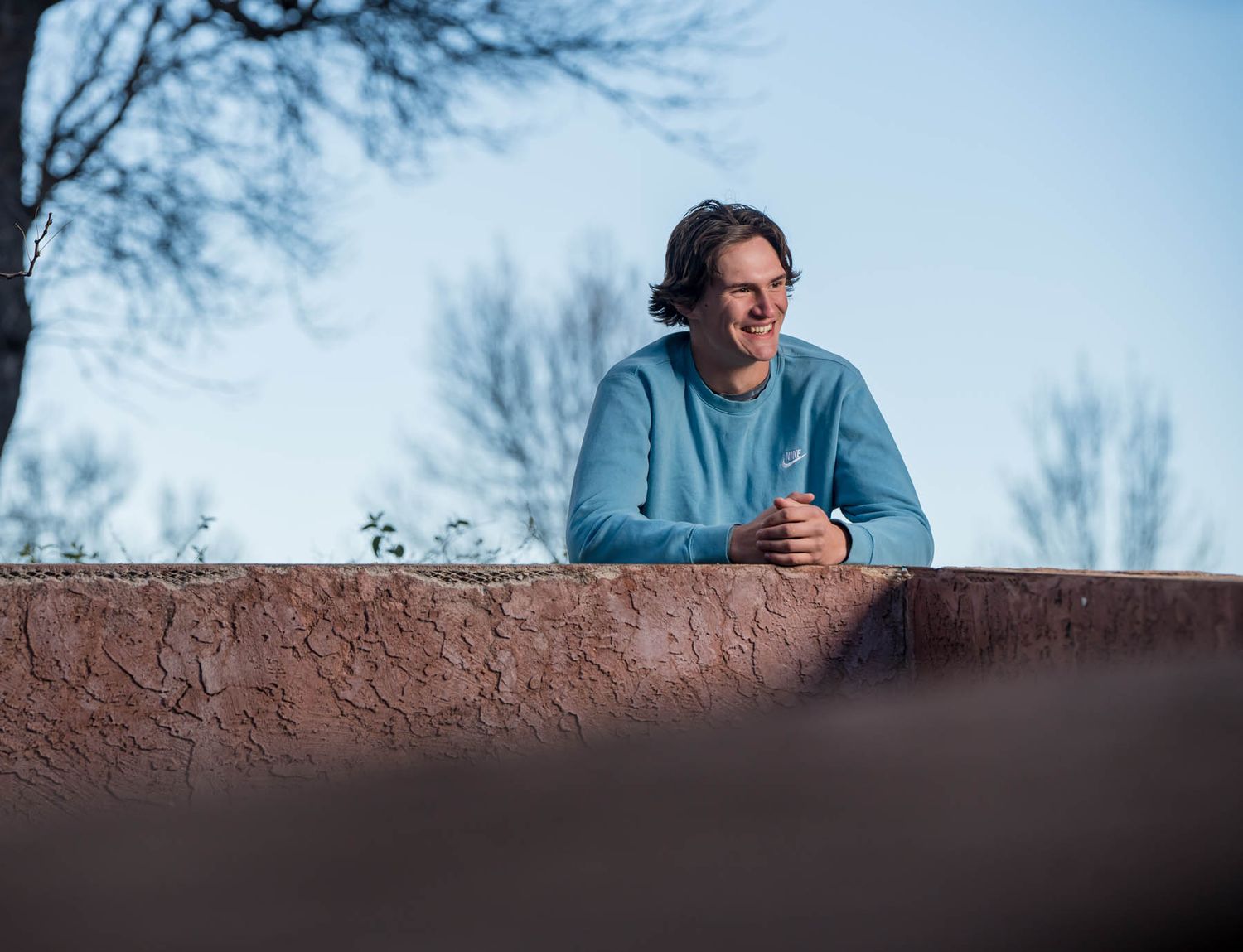 Jake Weidinger poses for Flagstaff photographer, Sean Openshaw, for his 2022 senior photos.