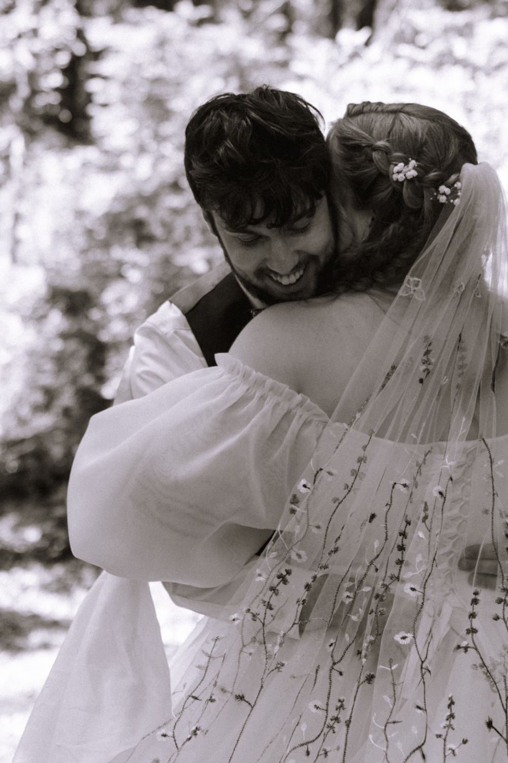First Look Intimate Backyard Wedding: Olalla Washington