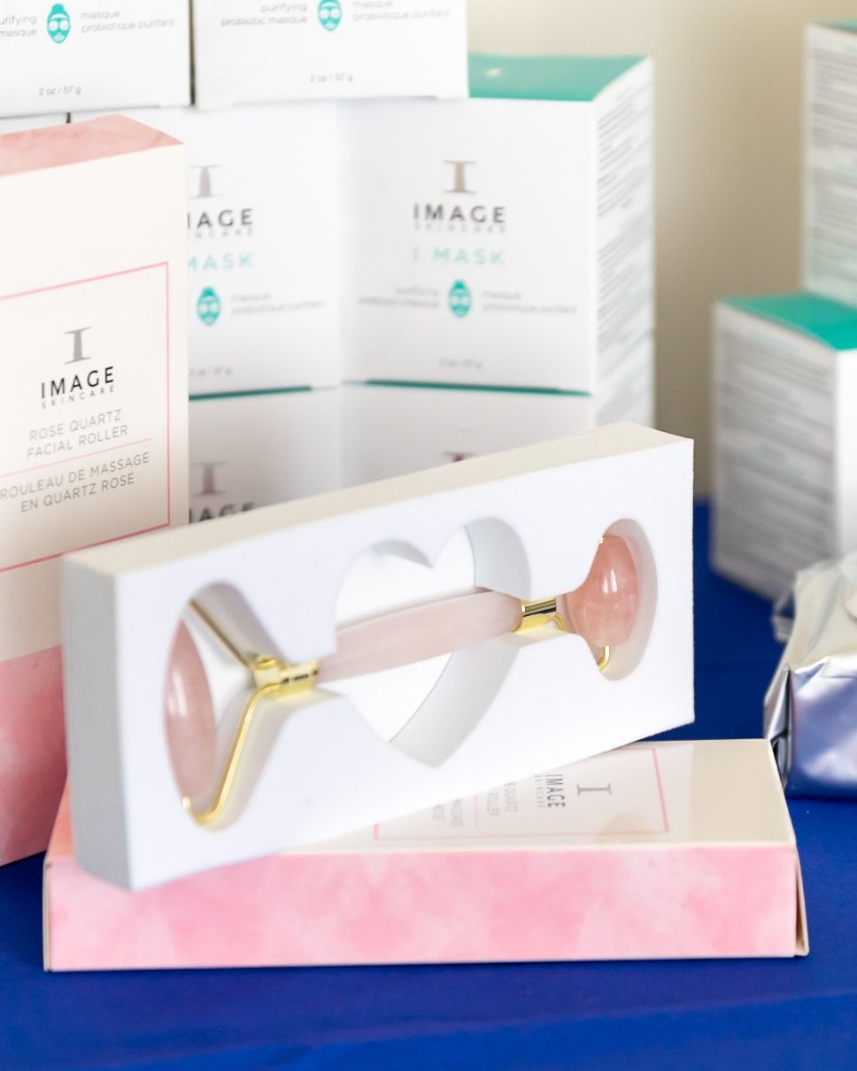 Display of Image skincare product boxes arranged in a clean, organized layout.