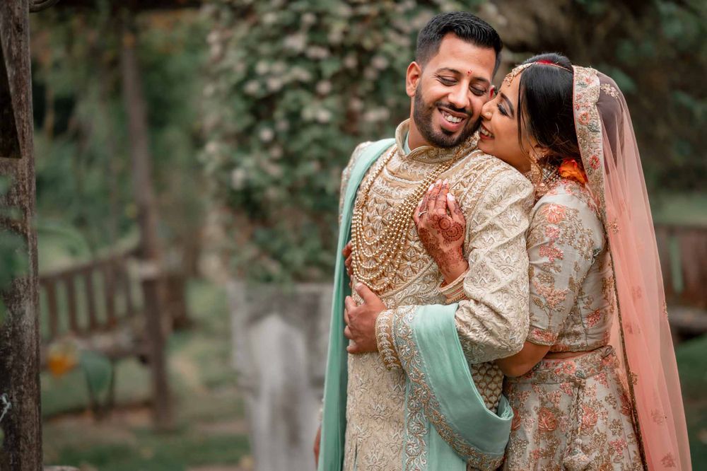 Micklefield Hall Indian Wedding Couple Portrait Outdoor Pastel www.rajpassy.com