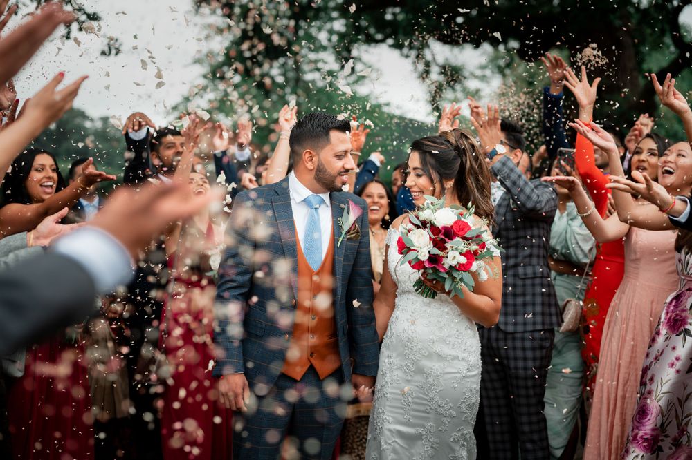 Micklefield Hall Indian Wedding Couple Portrait Outdoor Pastel www.rajpassy.com