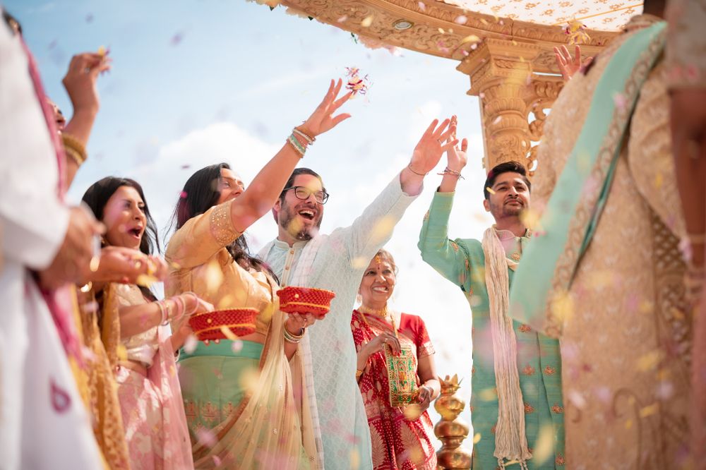 Micklefield Hall Indian Wedding outdoor pastel www.rajpassy.com