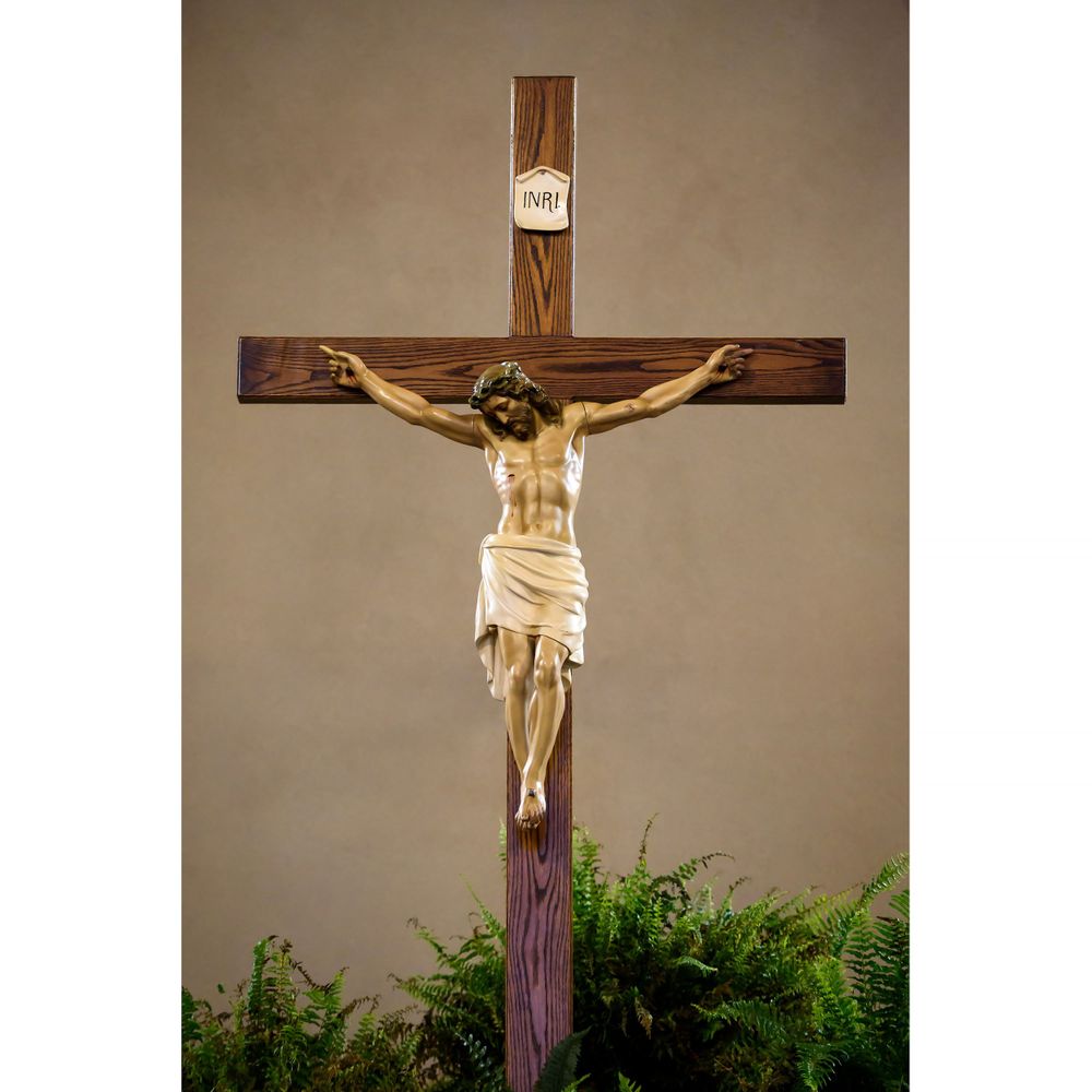 Crucifix at Saint Mary Parish in Elyria, Ohio.