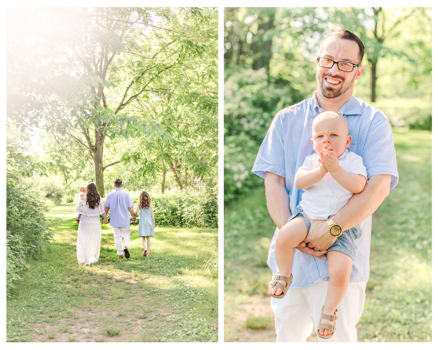 Family portrait during a family photo session in New Paltz, NY with Danielle Lauren Photography