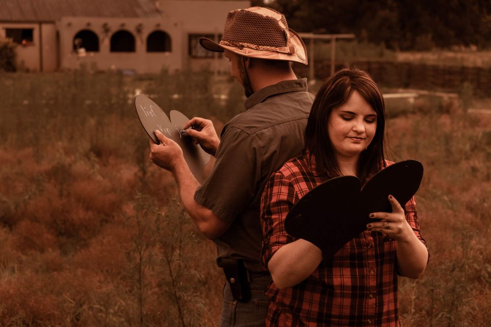 Krugersdorp engagement photography earthtones at horse stables
