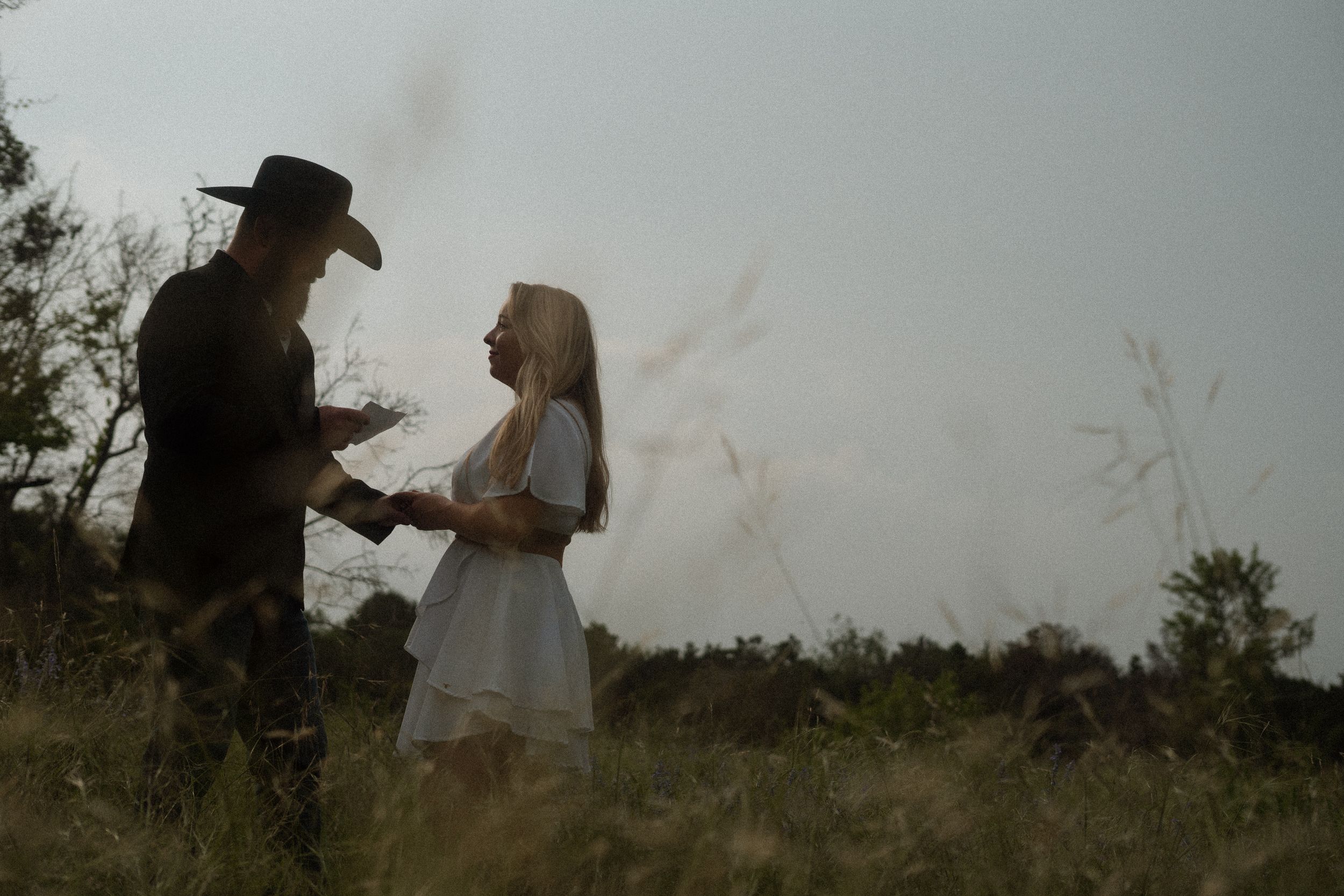 country couple engagement shoot