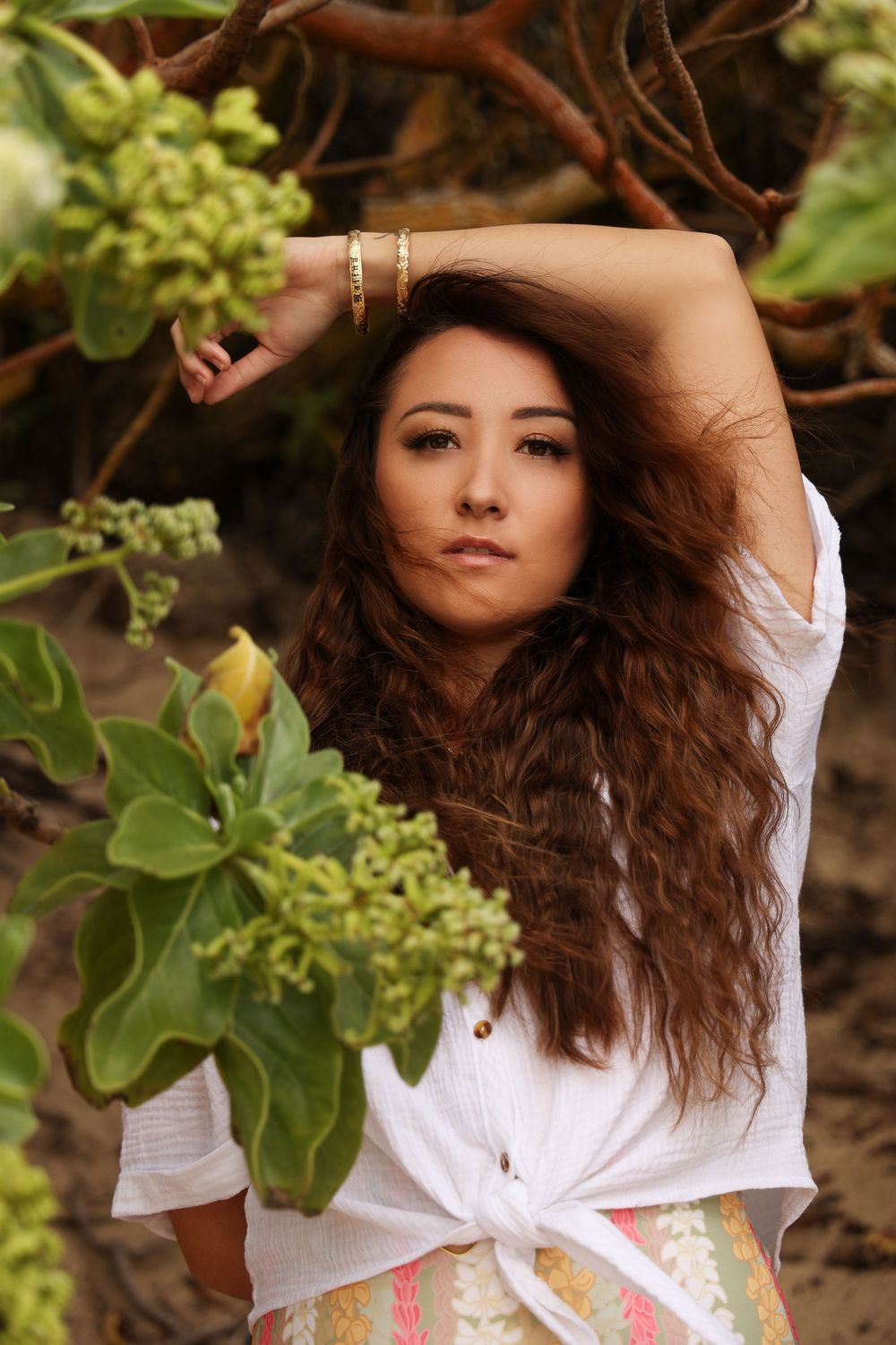 Outdoor boudoir portrait