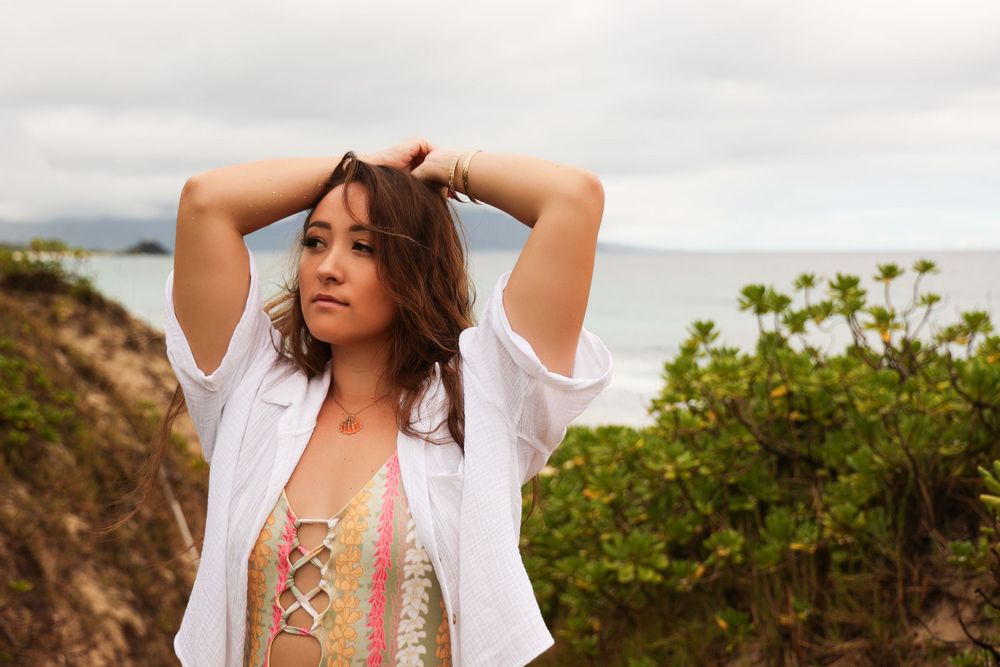 Outdoor boudoir portrait