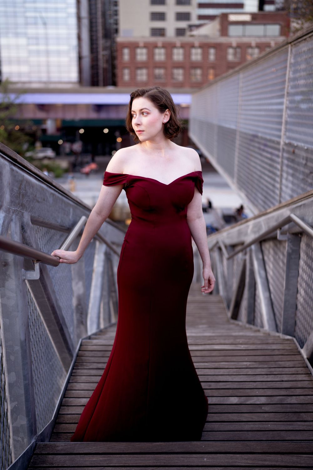 Opera soprano headshot by Kendra Irene