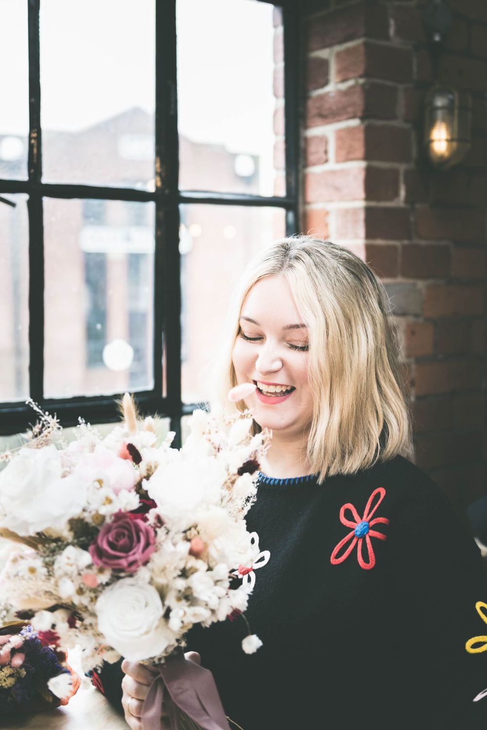blosym Sheffield. flowers photoshoot with Hana Soar