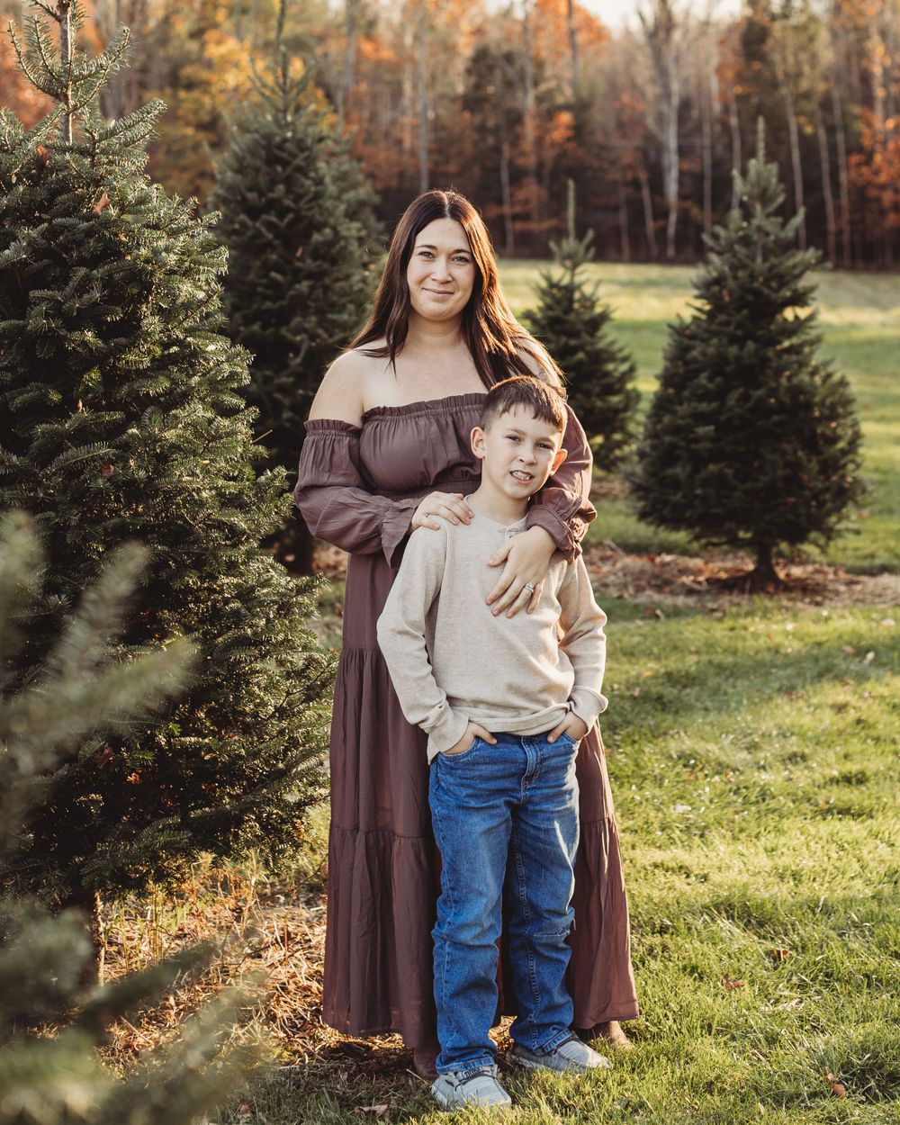 Professional family photo - tree farm edition