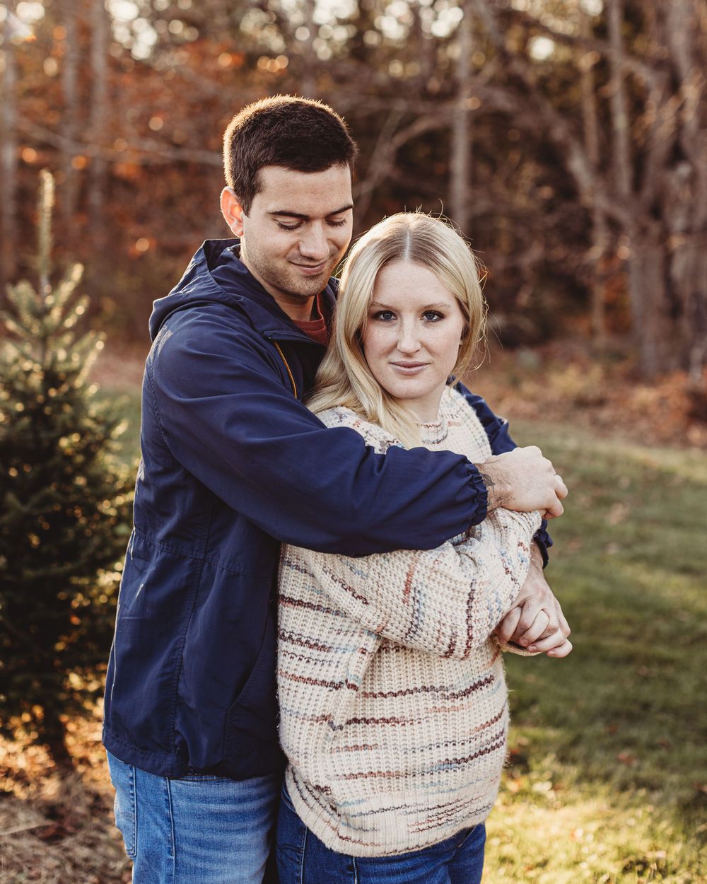 Professional family photo - tree farm edition