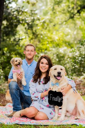 couple posing in park during engagement photoshoot in Panama City Florida