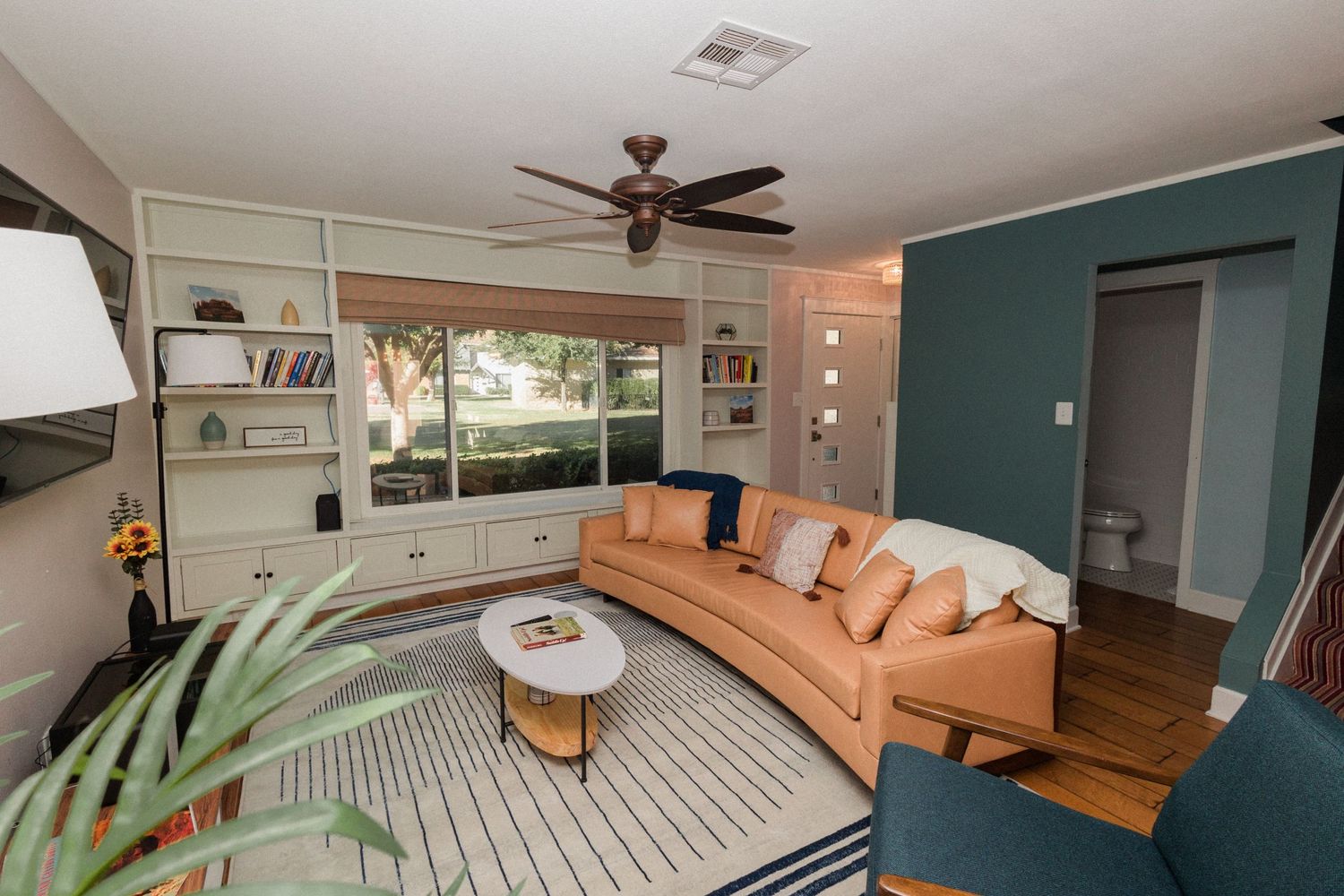 Detail shot of modern interior decor and design elements in an Arizona home