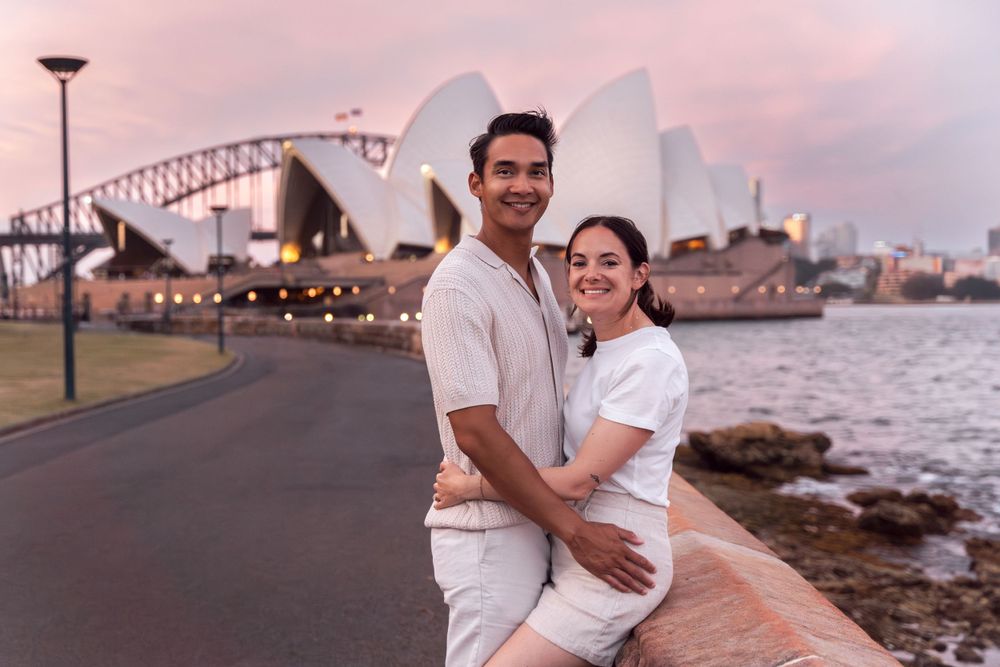 Proposal photoshoot at the Opera House in Sydney