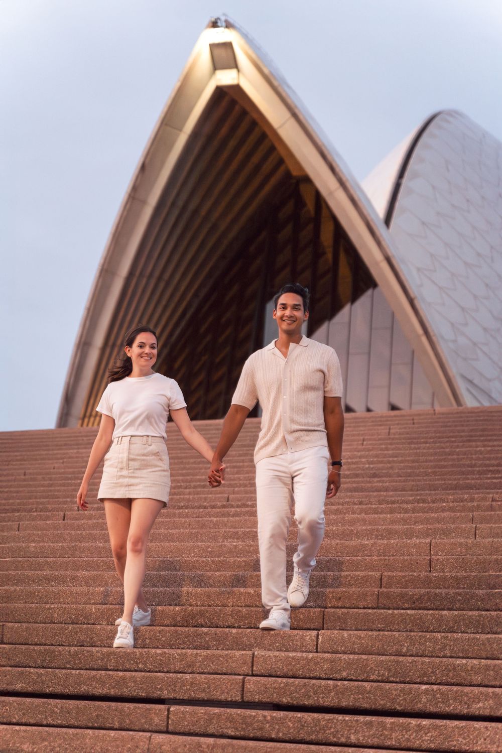 Engagement photoshoot at the Opera House in Sydney