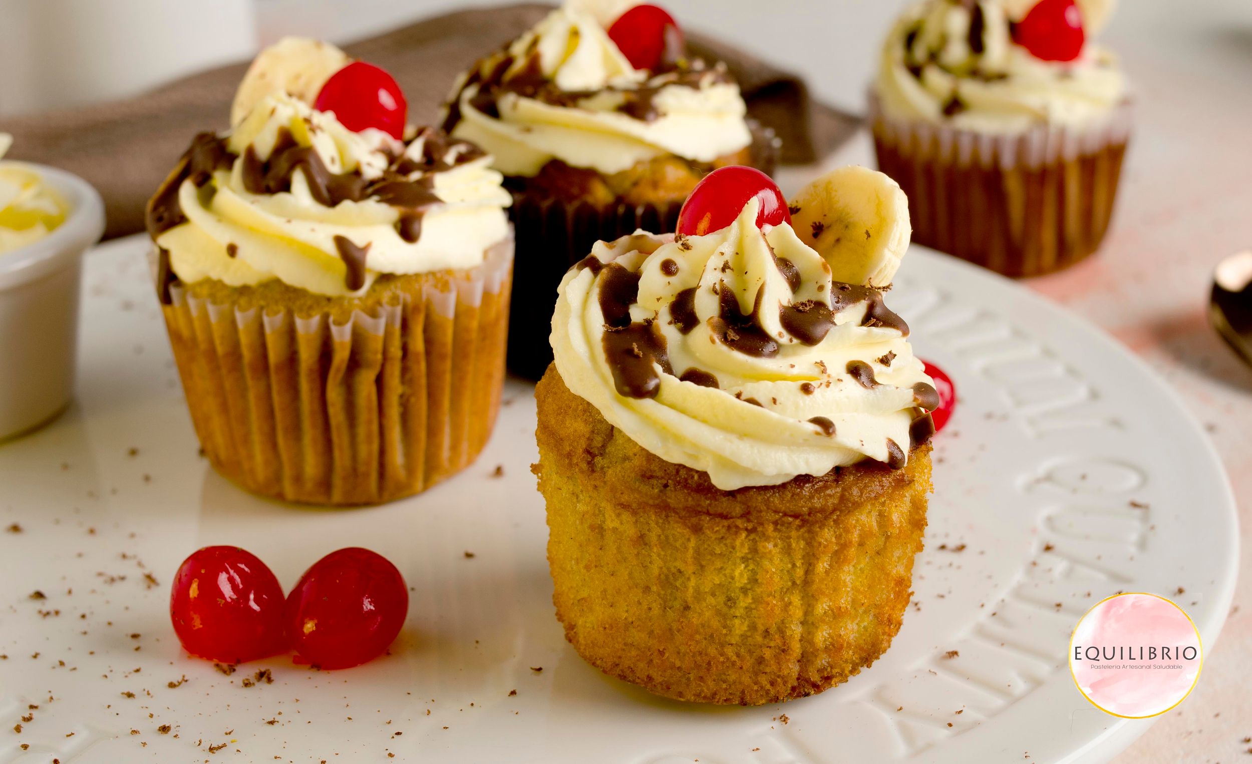 Cupcake Banana Split