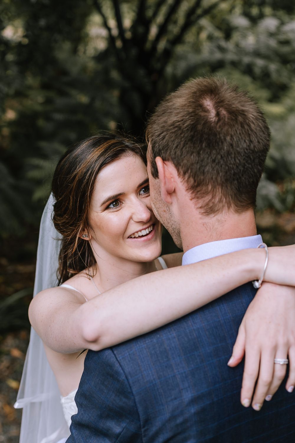Wedding Couple Embrace at Hush in the Coromandel