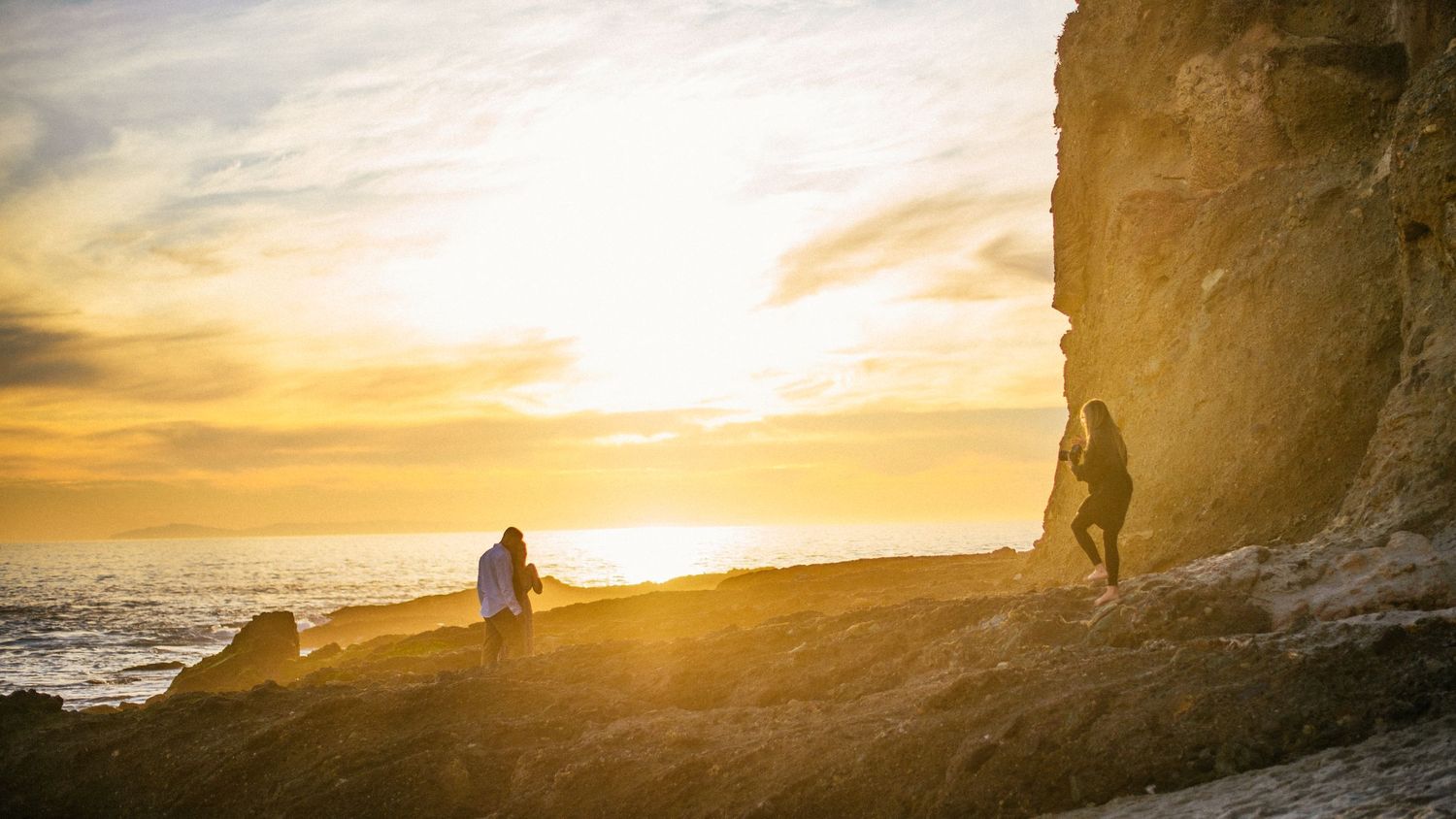 photography engagement sunset