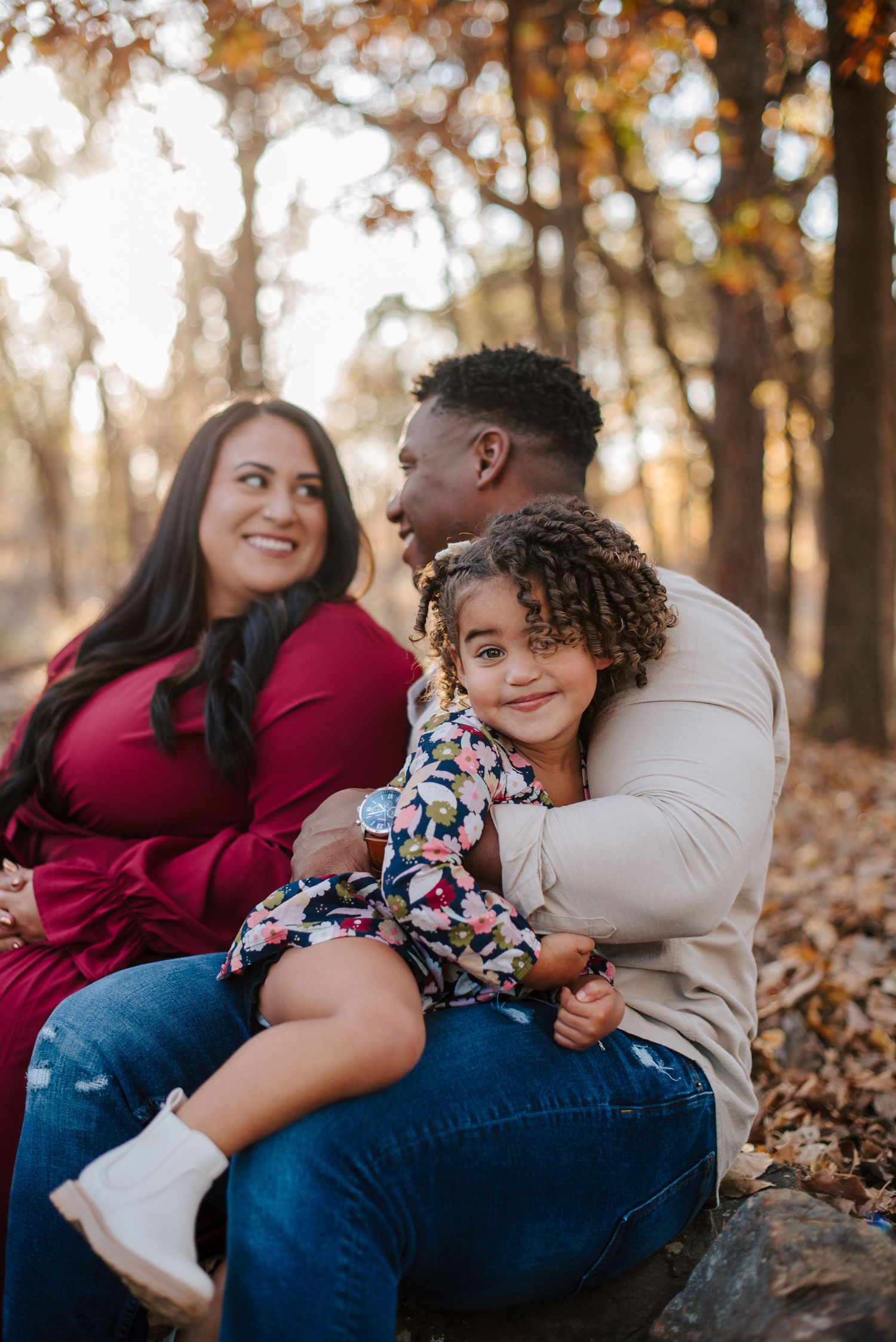Wichita Kansas family photographer - family pictures with toddler at Martin Nature Park in Oklahoma City