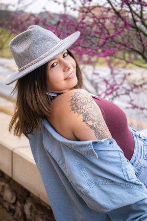 Portrait session located at the University of Arkansas in Fayetteville Arkansas