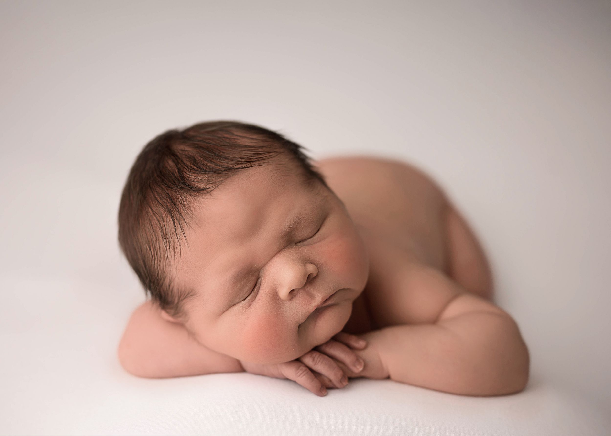 White newborn styled photography Leduc Alberta