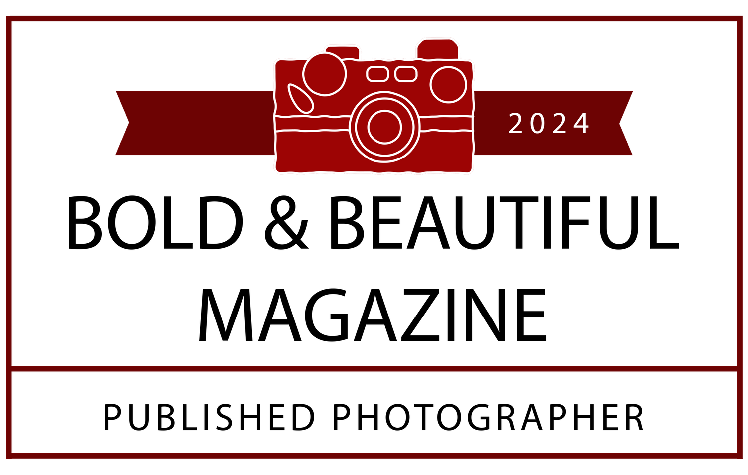 Bold and Beautiful Magazine header with red border and 2024 branding elements.