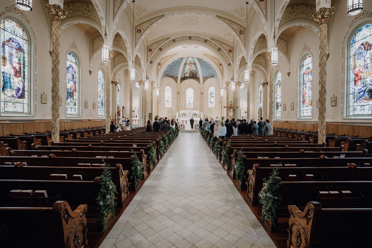 Inside The Most Holy Trinity Catholic Church in Augusta, GA