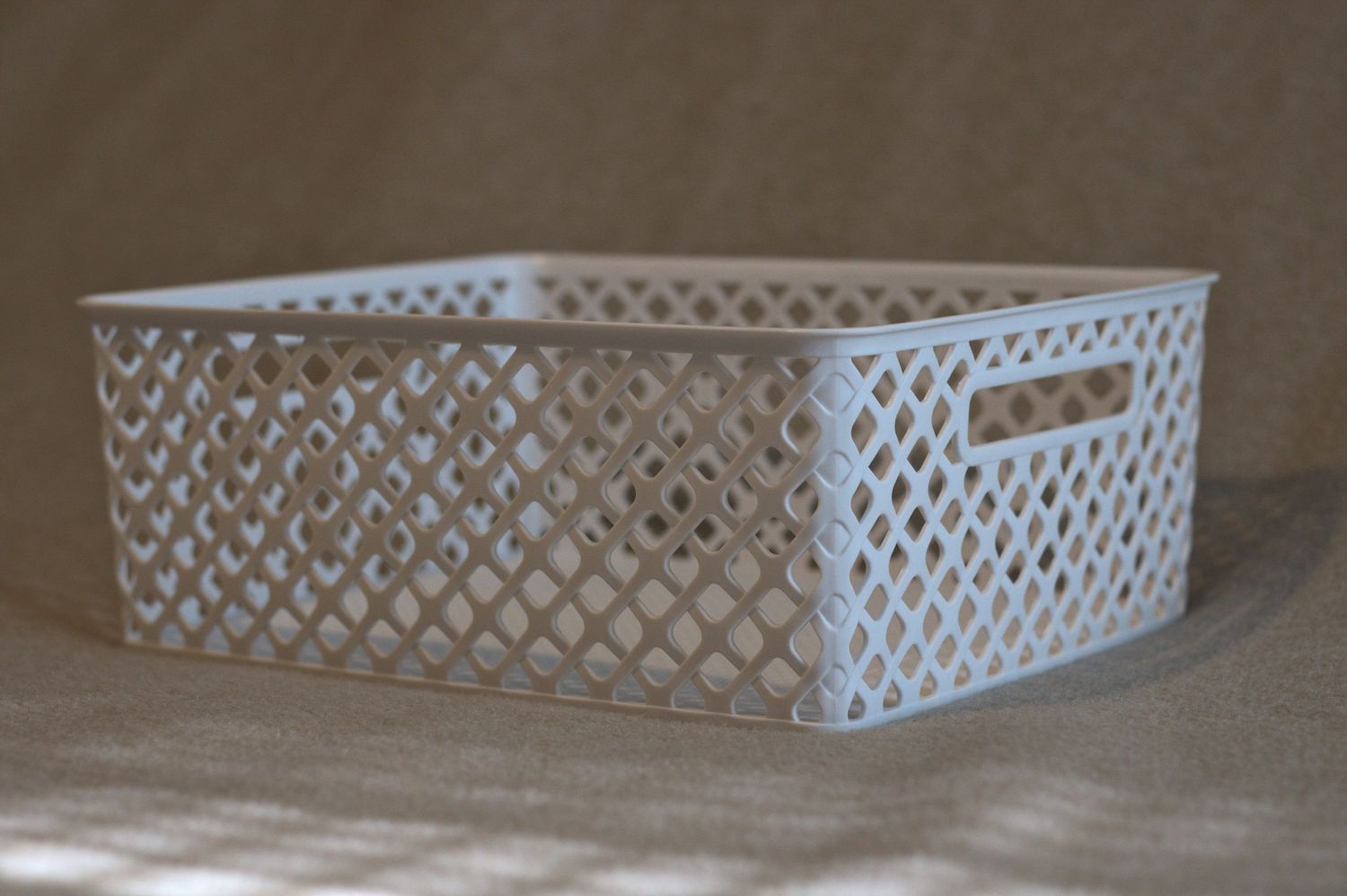 Large White Plastic Basket