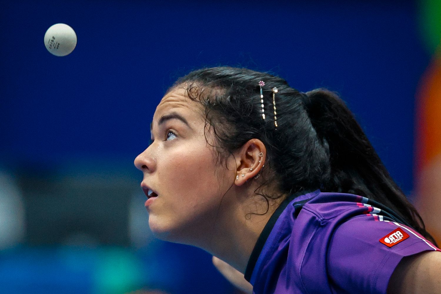Adriana Díaz, the Puerto Rican Olympic table tennis player.