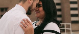 "Sergio Galvan Photography captures stunning detail shots of a couple in the bustling downtown area, showcasing their lo