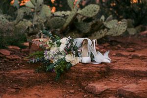 Sergio Galvan Photography captures stunning detail shots of a couple's love in Sedona, showcasing the intricate details