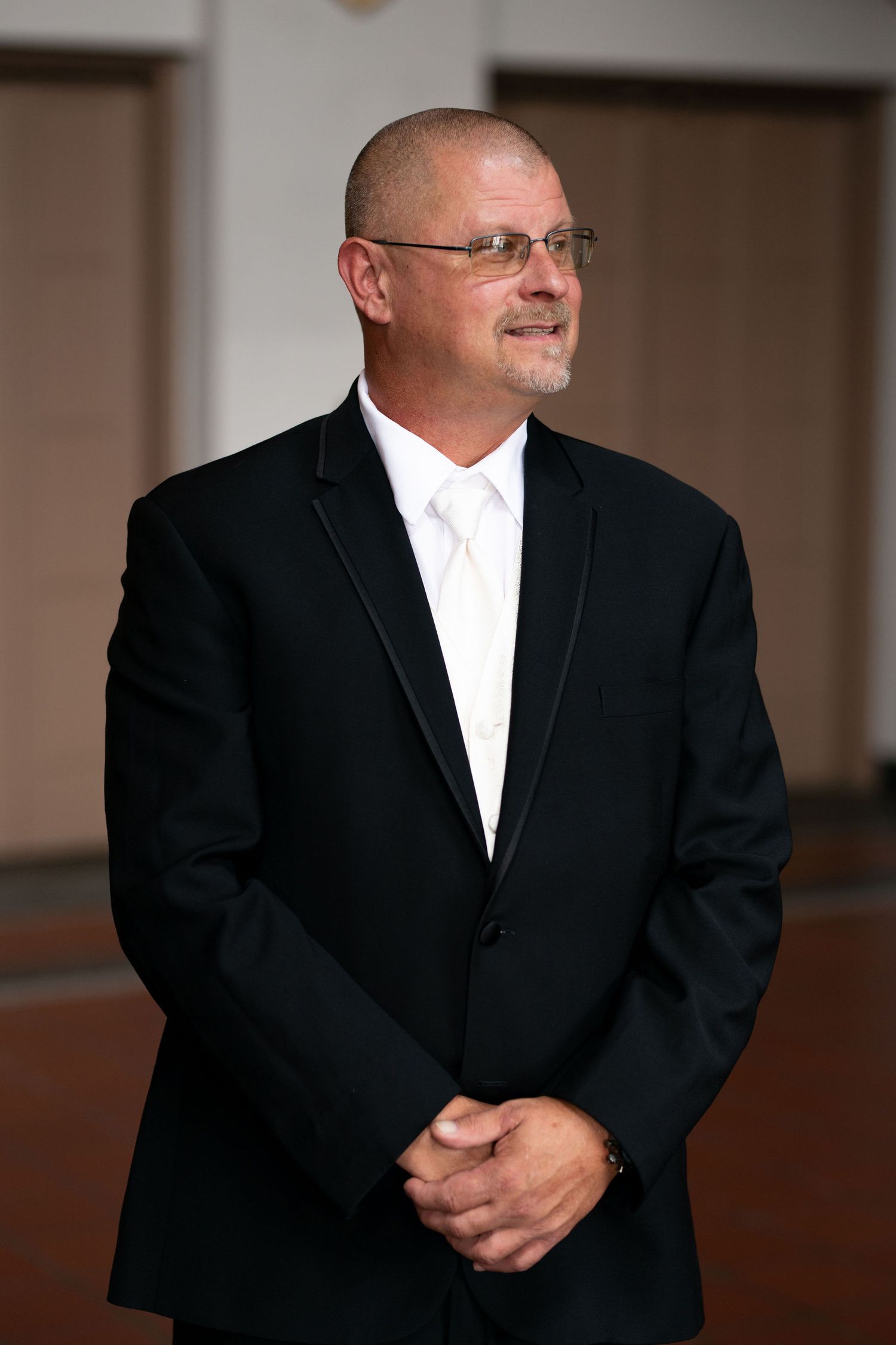 Groom before the wedding ceremony