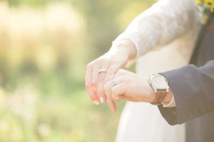 Wedding photography hand holding