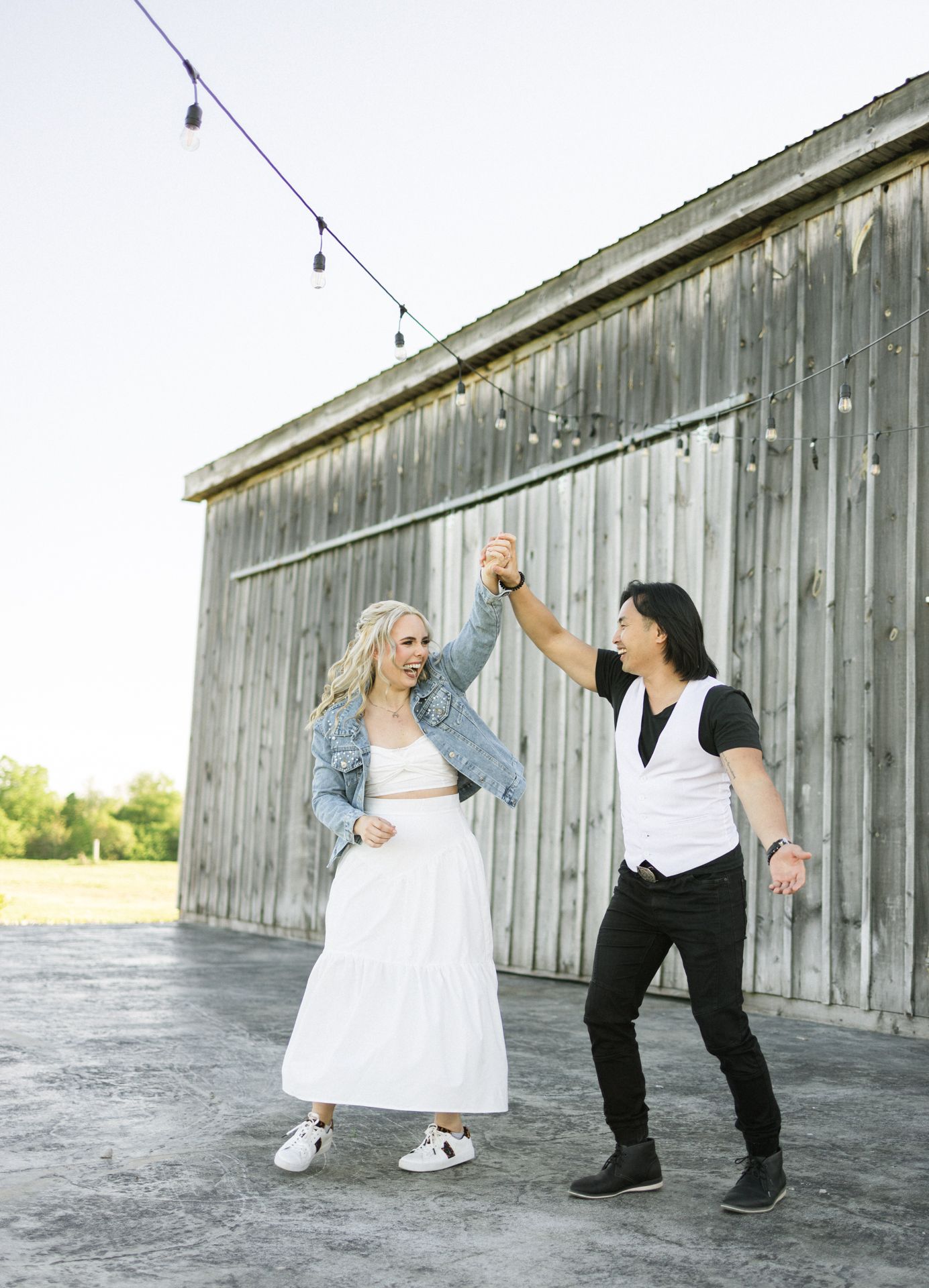 Strathroy wedding coulple dancing at airbnb