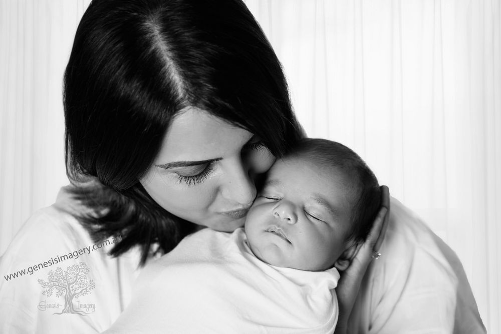 Luxury family photographer Gold Coast capturing heirloom moments in the studio.