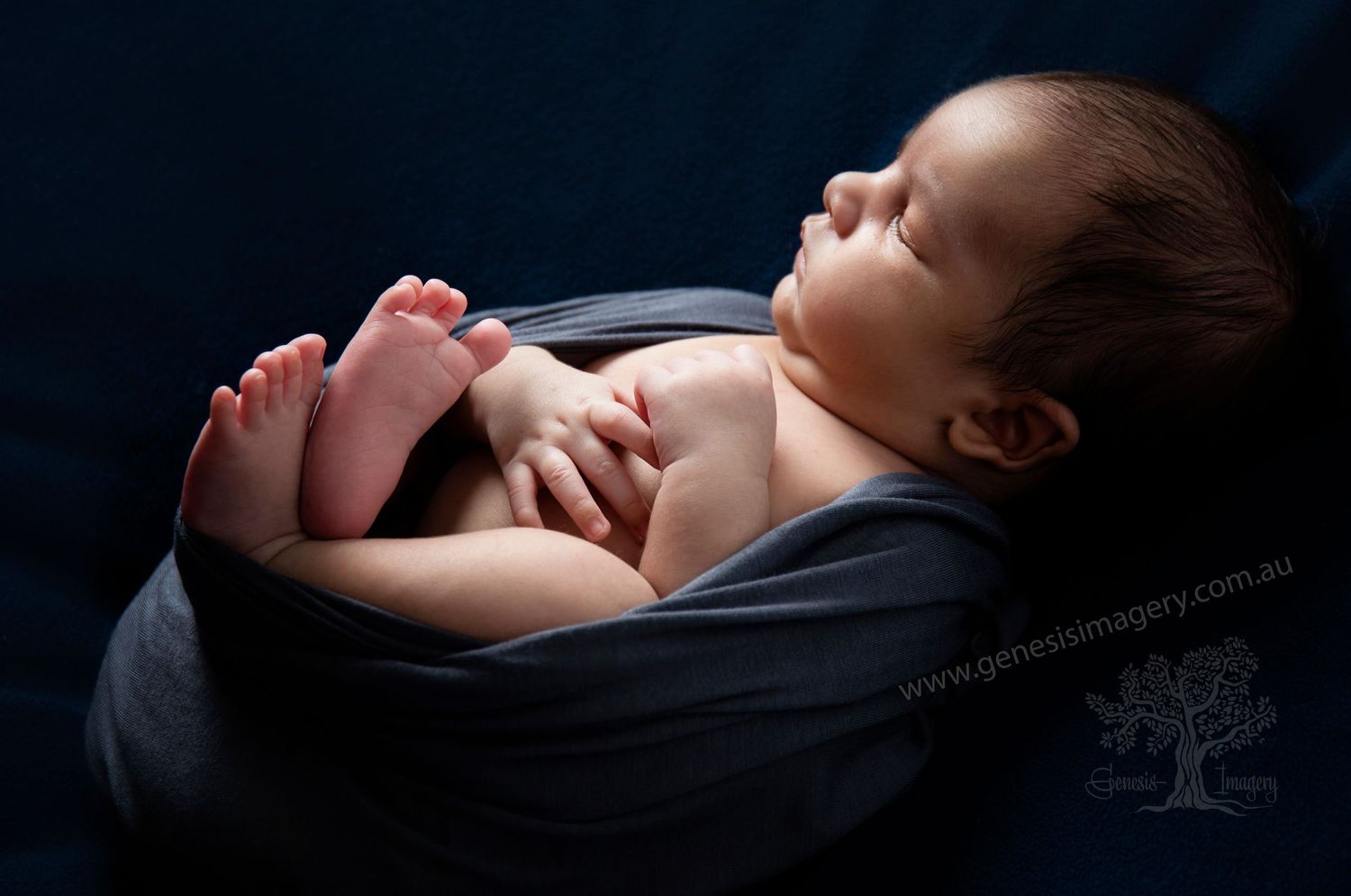Luxury newborn photography props and designer wraps for Gold Coast clients.