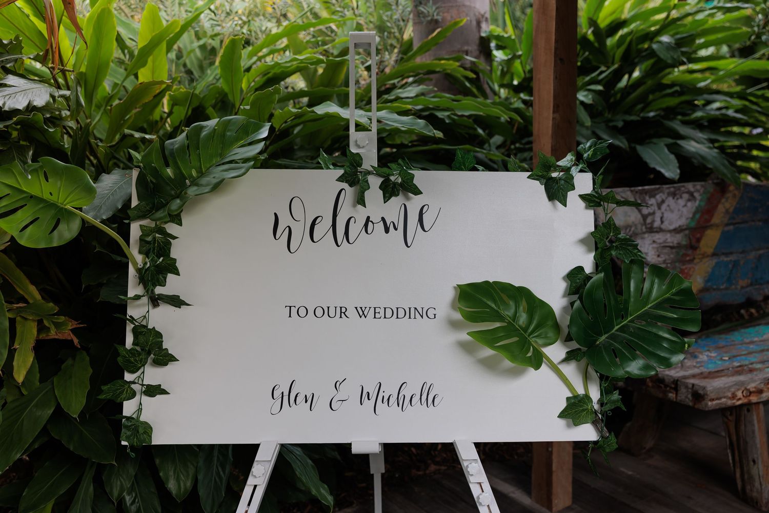Welcome to the wedding sign