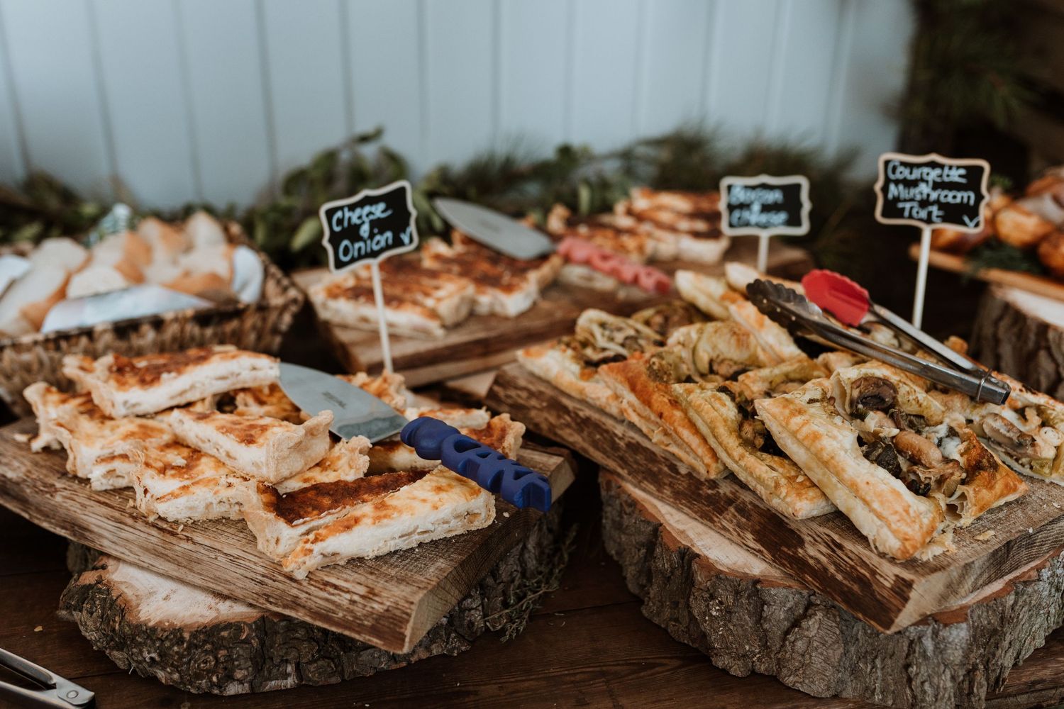 Tasty catering by The Lychgate Cottage Tearoom for wedding breakfast at Montgomery town hall