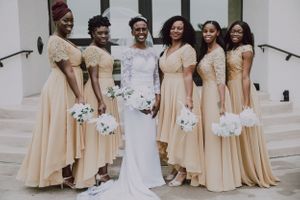 Bride and bridesmaids photo