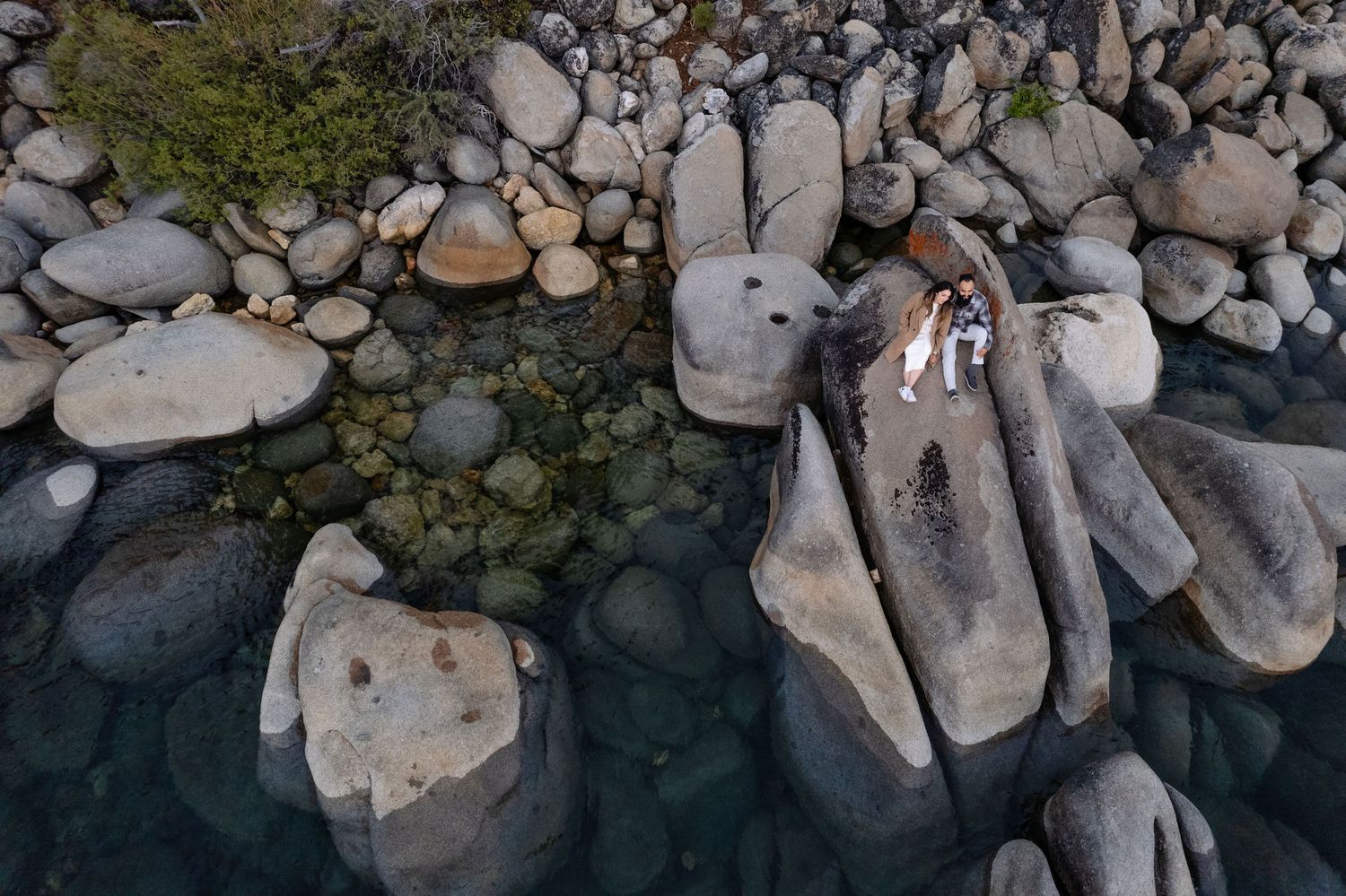 South Lake Tahoe Engagement Drone Photos
