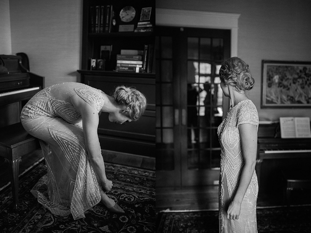 luxury intimate backyard wedding in The Woodlands, Tx. Bride is wearing dress from Brickhouse Bridal.