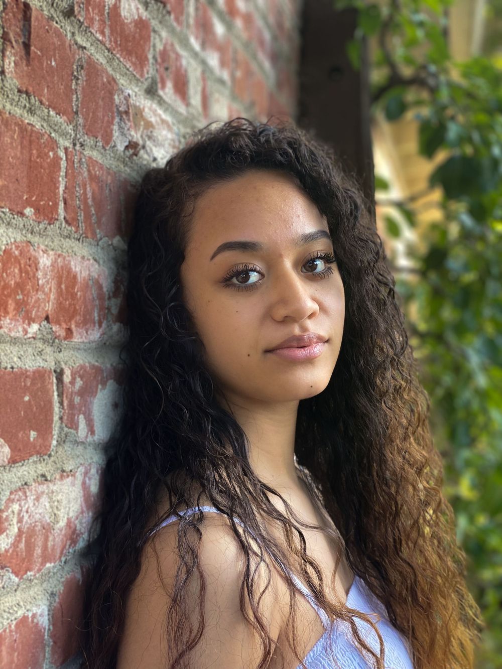 Senior portrait at Gamble Garden Center, Palo Alto