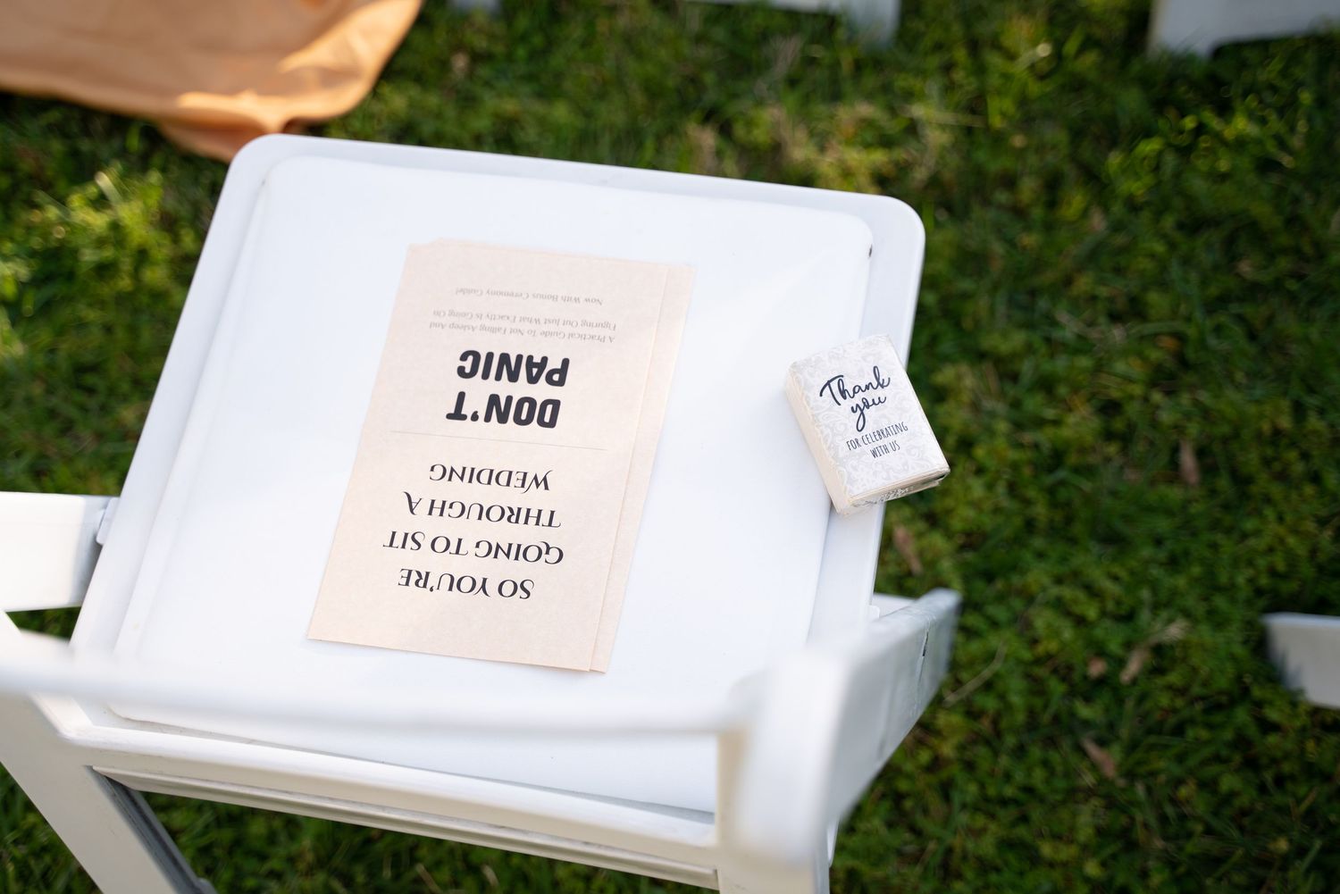 Wedding itinerary