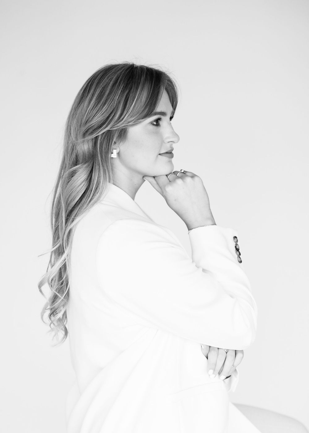 Leah Anne Kopp brand photo looking off to the side