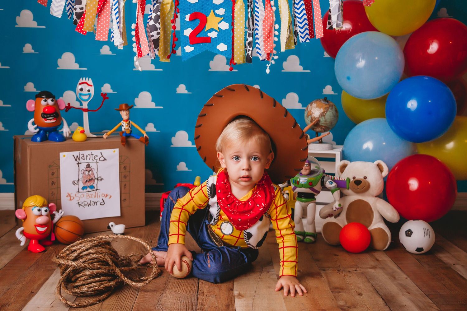 Tampa Baby Photographer- Tampa cake smash baby photographer- Toy Story Cake Smash